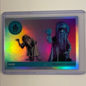 The Haunted Mansion Gus Holographic Trading Card - Blue